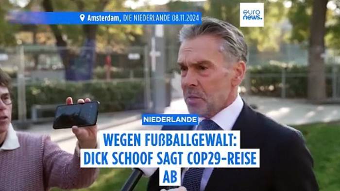 News video: Wegen Jagd auf jüdische Fußballfans: Dick Schoof sagt COP29-Reise ab