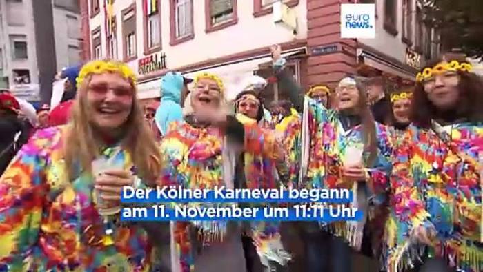 Video: Karneval in Deutschland: Feiern trotz Krisen und Wetter