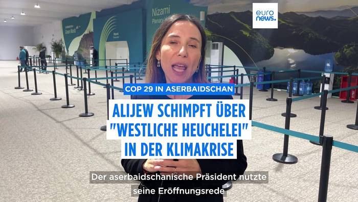 News video: Aserbeidschans Präsident Alijew übt auf COP29 scharfe Kritik an westlichen Ländern