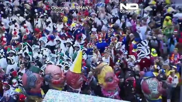 News video: No Comment: Zehntausende feiern Karneval in Deutschland