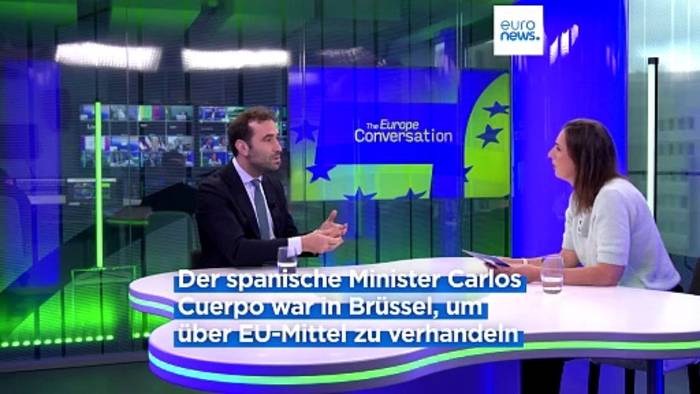 Video: Wirtschaftsminister Cuerpo: Spanien wird alles tun, um Flutopfern zu helfen