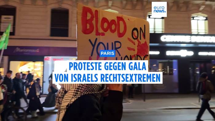Video: Wut in Paris: Rechte Israelis sammeln Geld für Waffen auf einer Gala