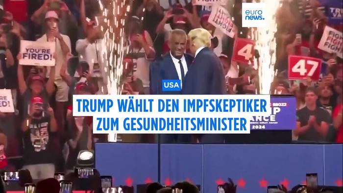 News video: USA: Trump will Impfgegner Kennedy zum Gesundheitsminister machen