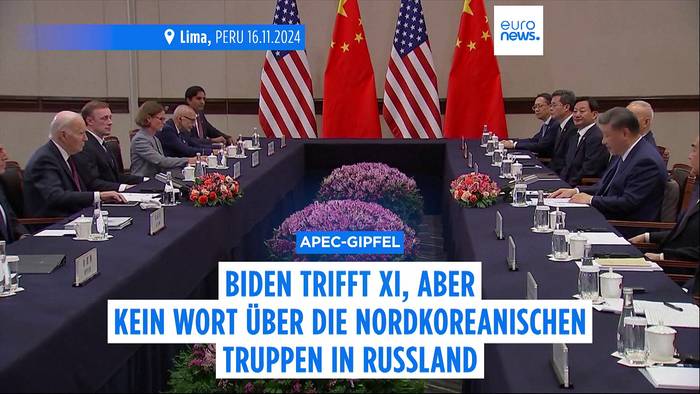 News video: Gespräche zwischen Biden und Xi: Kein Wort zu nordkoreanischen Truppen in Russland