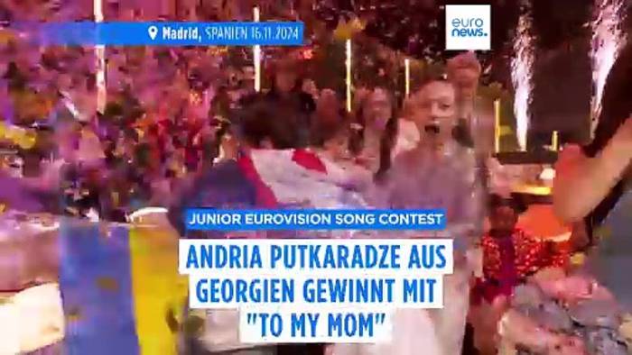 News video: Junior Eurovision Song Contest: Sieg für Andria Putkaradze aus Georgien