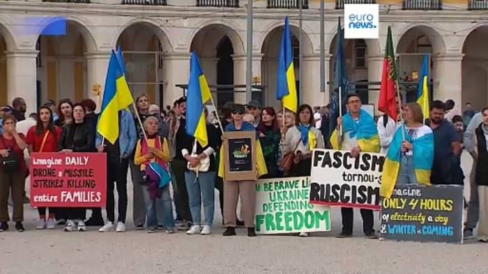 Video: 1.000 Tage Ukraine-Krieg: Proteste in ganz Europa