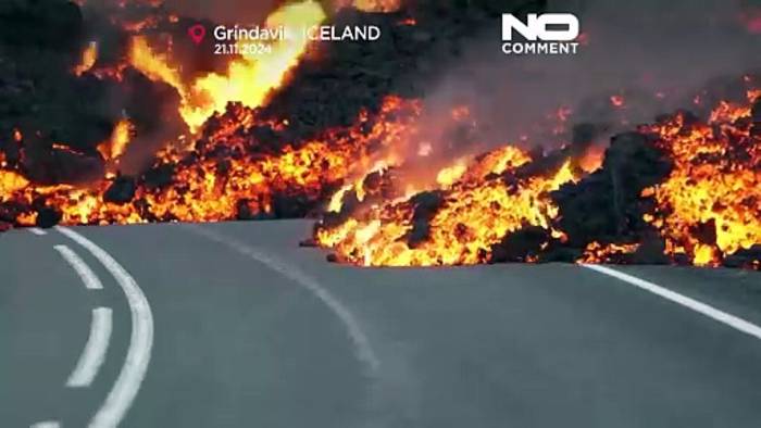 Video: Beeindruckende Bilder vom Vulkan auf Island: Blaue Lagune in Gefahr