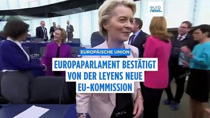 News video: Grünes Licht für von der Leyens neue EU-Kommission