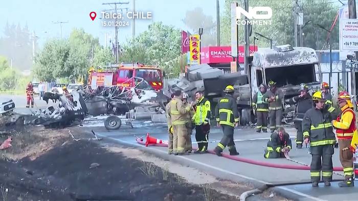 Video: In Chile sind zwei Kleinflugzeuge kollidiert