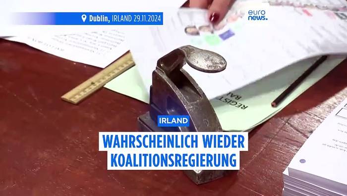 Video: Kopf-an-Kopf-Rennen: Irland steuert erneut auf Koalitionsregierung zu
