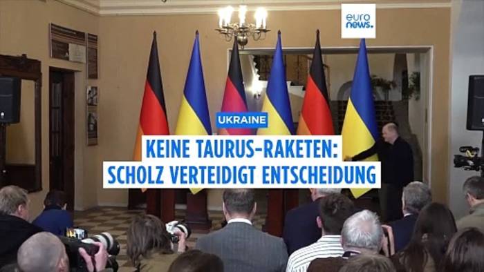 News video: Ukraine: Bundeskanzler Scholz auf Überraschungsbesuch