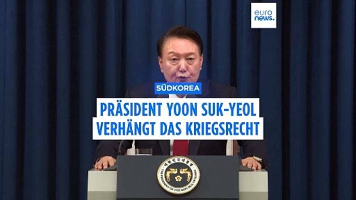 Video: Südkoreas Präsident verhängt das Kriegsrecht