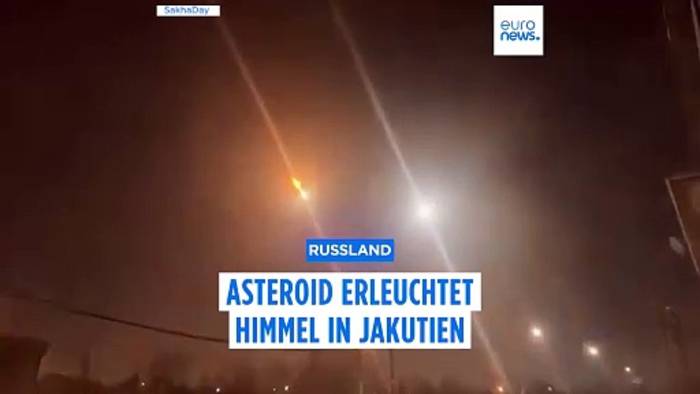 Video: Asteroid erleuchtet den Himmel in der sibirischen Republik Jakutien
