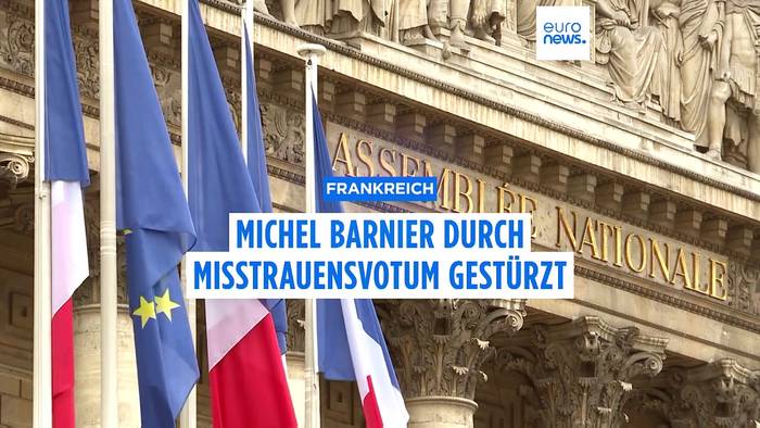 News video: Frankreich: Michel Barnier durch Misstrauensvotum gestürzt
