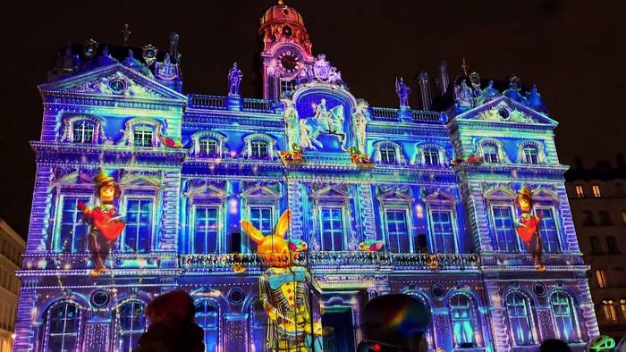 Video: La Fête des Lumières in Lyon feiert ihr 25-jähriges Bestehen