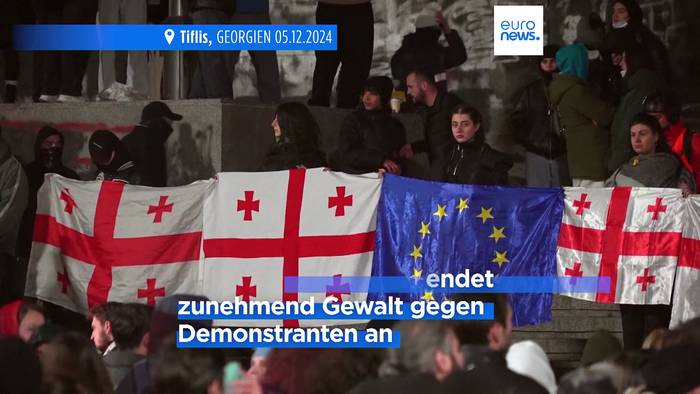 News video: Georgien: Polizeigewalt gegen Demonstranten nimmt zu