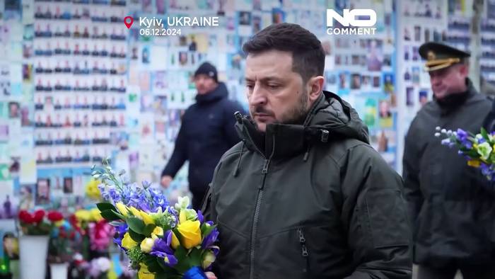 Video: No Comment: Selenskyj ehrt das Andenken an vermisste Soldaten