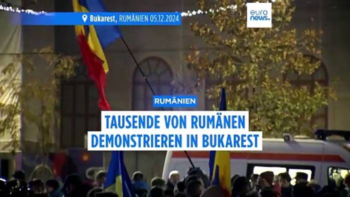 News video: Bald wird in Rumänien gewählt und in Bukarest demonstrieren Menschen gegen einen Rechtsruck