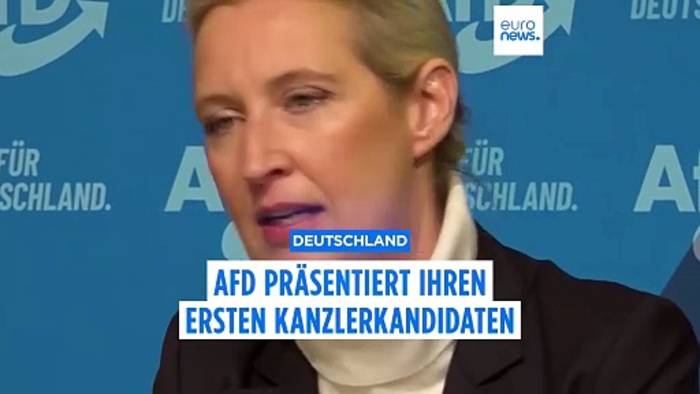 News video: AfD nominiert Alice Weidel als Kanzlerkandidatin