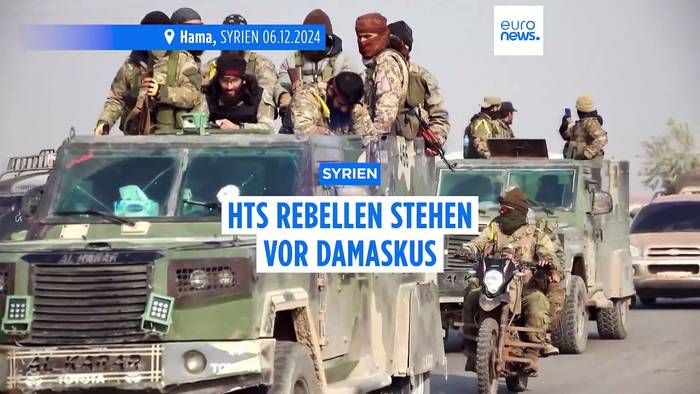 Video: Syrien: Rebellen stehen vor Damaskus
