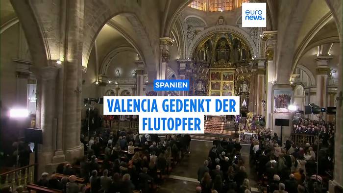 News video: Valencia hält Gottesdienst für Flut-Opfer ab