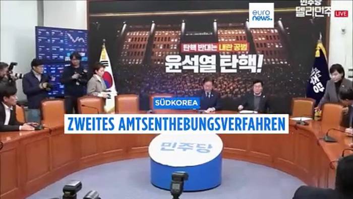 News video: Abstimmung über Amtsenthebungsverfahren in Südkorea