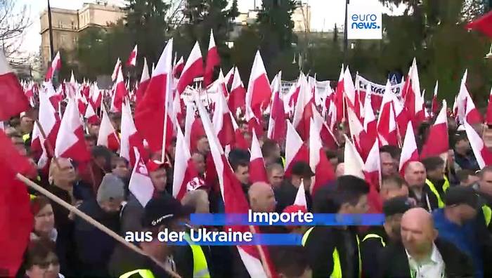 Video: Polen: Bauernproteste nun auch in Warschau angekommen