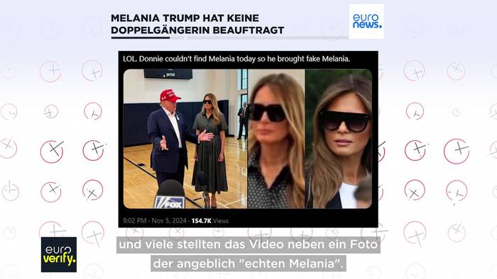 Video: Faktencheck: Hat Melania Trump eine Doppelgängerin ins Wahllokal geschickt?