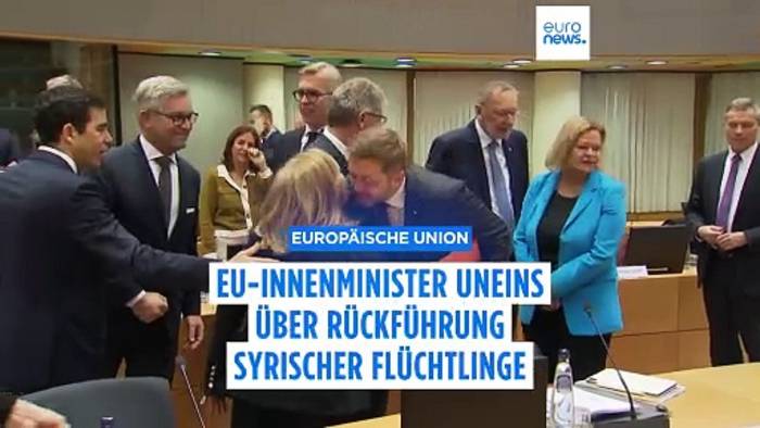 Video: EU-Innenminister beraten über Rückführung syrischer Flüchtlinge