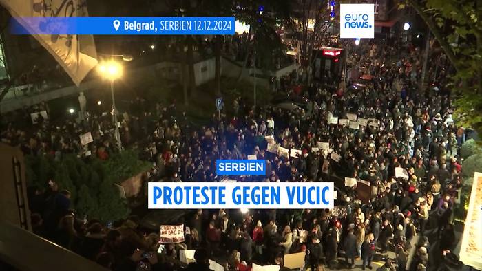 Video: Serbische Demonstranten: Wir sind nicht vom Westen bezahlt