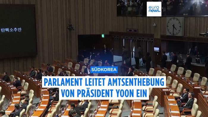 News video: Amtsenthebungsverfahren gegen Südkoreas Präsident eingeleitet