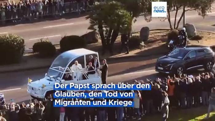 News video: Franziskus: Erster Papst, der die französische Insel Korsika besucht