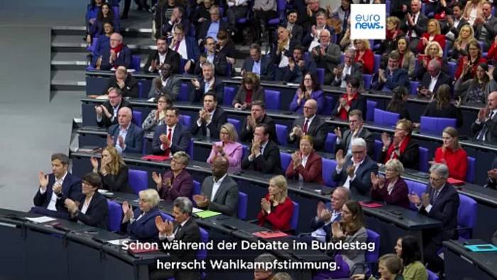 News video: Die Ampel ist Geschichte: Scholz verliert die Vertrauensfrage im Bundestag