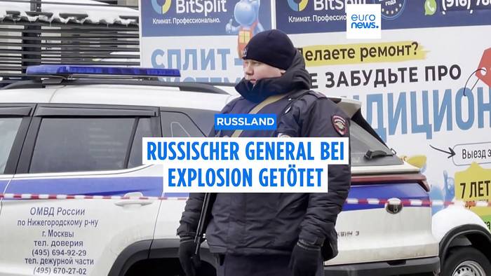 News video: Explosion: Russischer Generalleutnant Kirillow in Moskau getötet