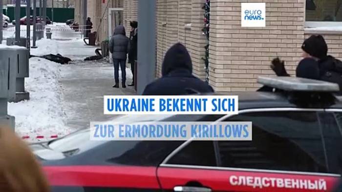 News video: Ukraine bekennt sich zur Ermordung des russischen Generalleutnants Kirillow