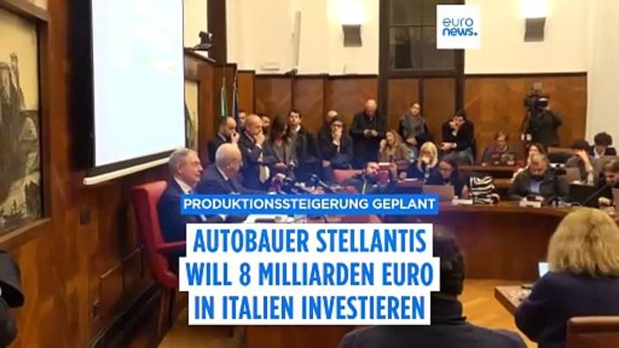 News video: Trotz Turbulenzen: Autobauer Stellantis will 8 Milliarden Euro in Italien investieren