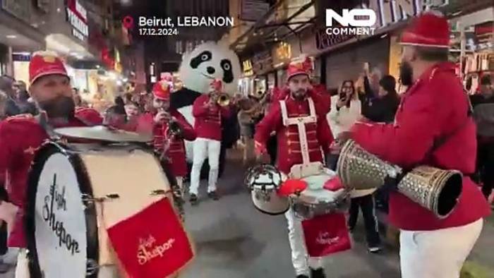Video: No Comment: Nach dem Krieg bereitet sich der Libanon auf Weihnachten vor
