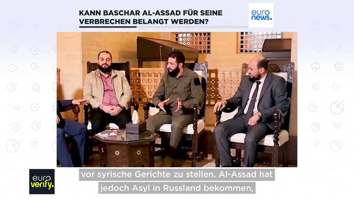Video: Faktencheck: Kann Al-Assad für seine Verbrechen vor Gericht gebracht werden?