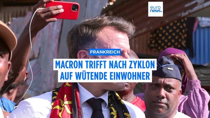 News video: Wütender Empfang für Macron auf Mayotte