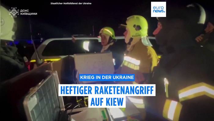 Video: Schwerer Raketenangriff auf Kiew