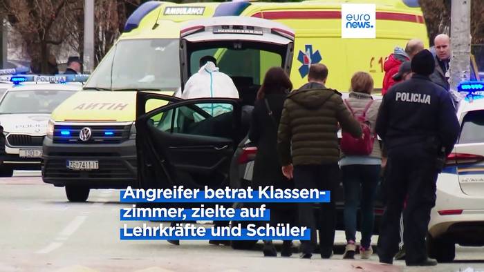 Video: Messerangriff an Grundschule in Zagreb: Mindestens ein Mädchen getötet