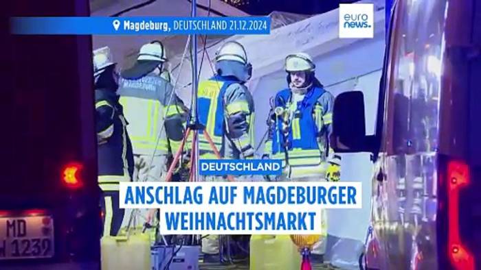 News video: Anschlag auf Magdeburger Weihnachtsmarkt: Zahl der Todesopfer auf vier gestiegen