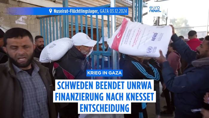 News video: Schweden beendet UNRWA Finanzierung