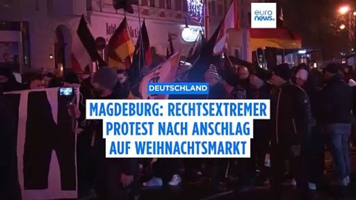 News video: Magdeburg: Rechtsextreme demonstrieren nach Anschlag auf Weihnachtsmarkt