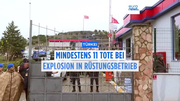 Video: Türkei: Explosion in Munitionsfabrik - 12 Tote