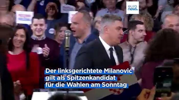 News video: Kroatische Präsidentschaftswahlen: Milanović kämpft um zweite Amtszeit