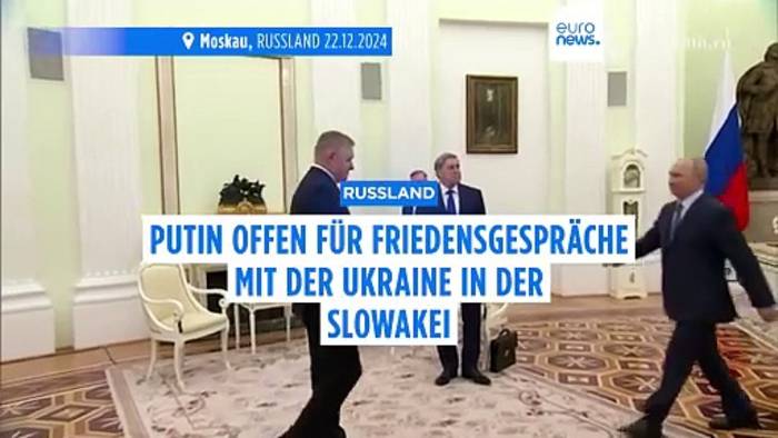 News video: Putin zeigt sich offen für Friedensgespräche in der Slowakei