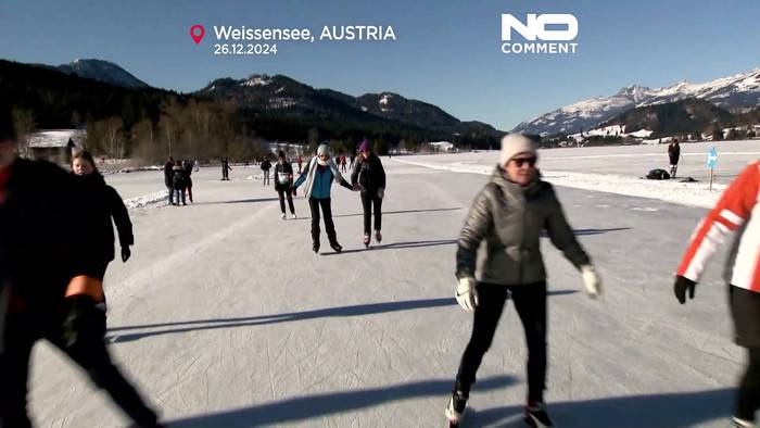 Video: Eislaufsaison am Natureislaufplatz am Weissensee eröffnet