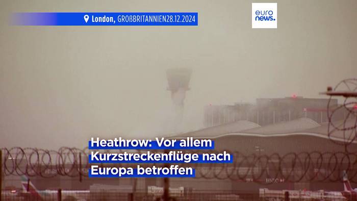 News video: Flugausfälle und Verspätungen wegen Nebel in Niederlanden, Großbritannien und Polen