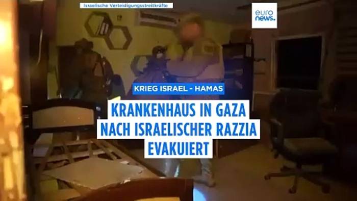 News video: Israels Armee nimmt Mitarbeiter eines Krankenhauses im nördlichen Gazastreifen fest